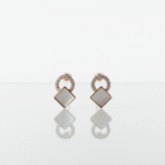 BHU-LAXMI Luna Geo Diamond Studs Earring