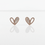 BHU-LAXMI Sparked Heart Duo Studs Earring