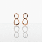 BHU-LAXMI Infinity Loop Drop Silver Earrings