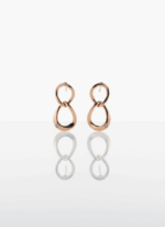 BHU-LAXMI Infinity Loop Drop Silver Earrings