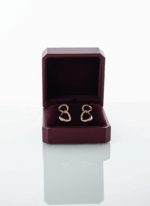BHU-LAXMI Infinity Loop Drop Silver Earrings - Image 4