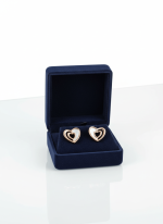 BHU-LAXMI Twin Heart Embrace Studs Earring - Image 4