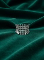 BHU-LAXMI Regal Lattice Silver Ring