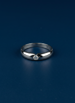 BHU-LAXMI Celeste Split Dot Silver Ring