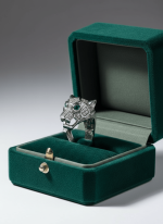 BHU-LAXMI Noir Jaguar Cuff Silver Ring - Image 4