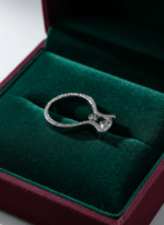BHU-LAXMI Aurora Promise Silver Ring - Image 4