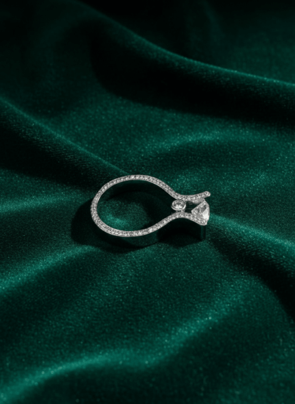 BHU-LAXMI Aurora Promise Silver Ring