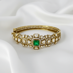 BHU-LAXMI Heritage Emerald Diamond Bangle