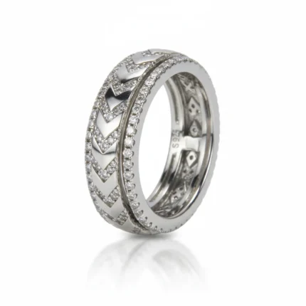 BHU-LAXMI Iconic V Silver Ring